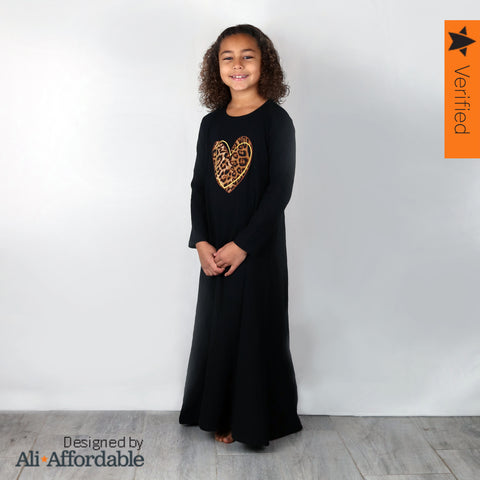 Ribbed Heart Nightgown