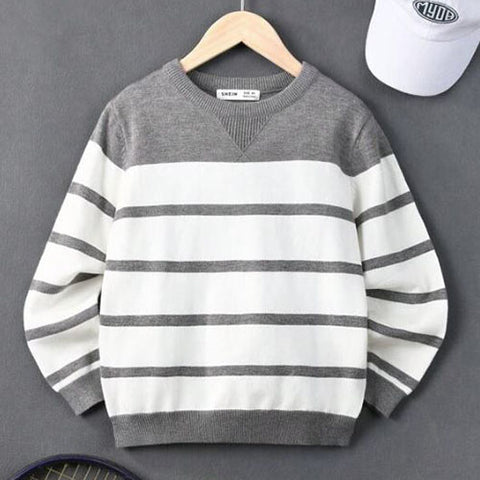 Tween Boy Striped Sweater