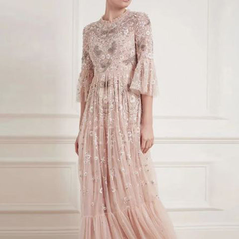 Beaded Long Dress