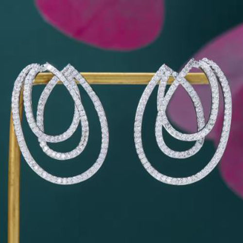 Crossover Hoop Earrings