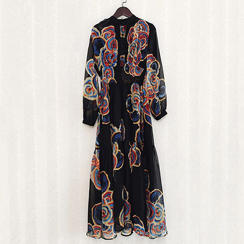 Printed Long Dress