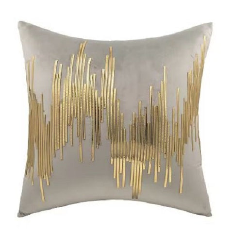 Metallic Striped Pillowcase