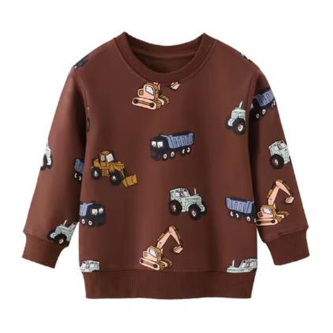 Truck Print Sweater