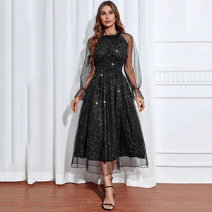 Sequin Mesh Overlay Dress Ali Affordable Sequin Mesh Overlay Dress Ali Affordable