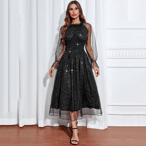 sequin mesh overlay dress Sequin Mesh Overlay Dress Ali Affordable