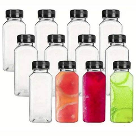 Clear Juice Bottle 4 pc
