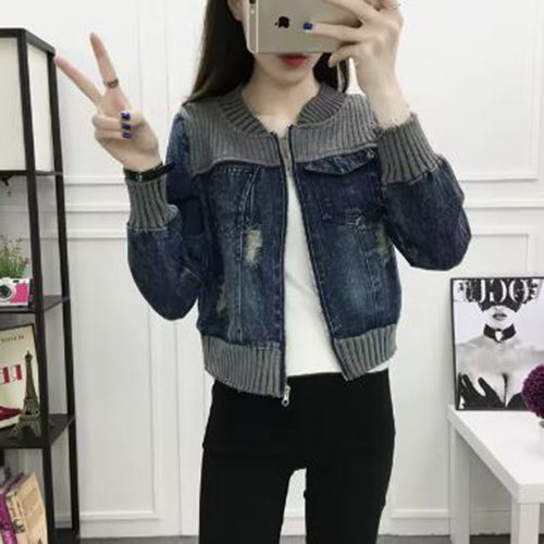 Denim Knit Jacket