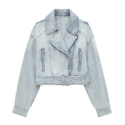 Denim Biker Jacket