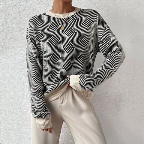 Knit Drop Shoulder Sweater