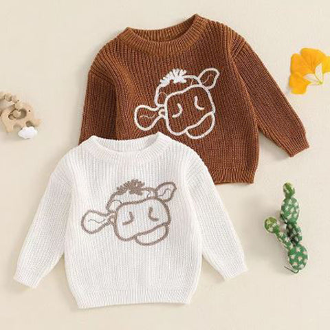 Cow Knit Top