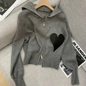 Heart Applique Hoodie