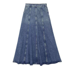 Denim Panel Skirt