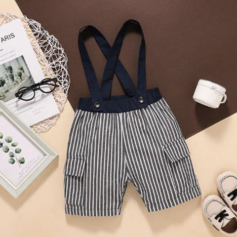 Striped Overalls