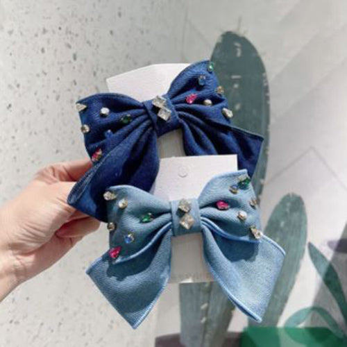 Denim Hairbow