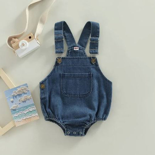 Denim Overall Romper