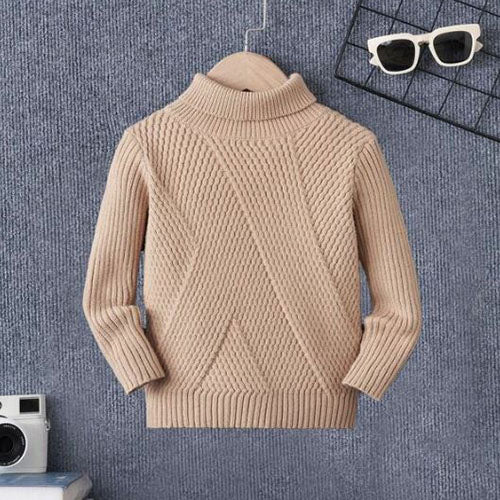 Boy Turtleneck Solid Sweater