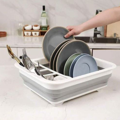Foldable Dish Rack Kitchen Drainer 