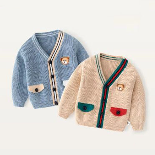 Bear Patch Cardigan