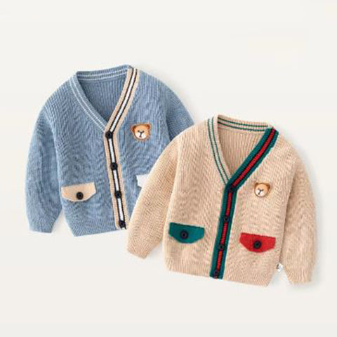 Bear Patch Cardigan