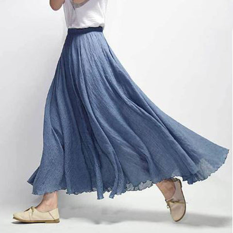 Linen Maxi Skirt