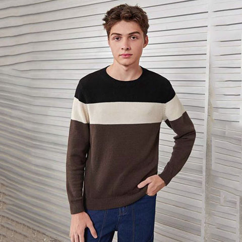 Teen Boy Colorblock Sweater