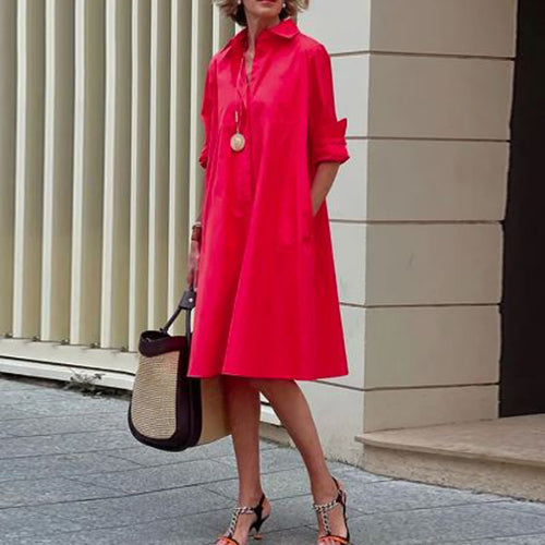 Collared Shirt Dress