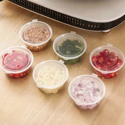 Mini Clear Sauce Containers 20 pc