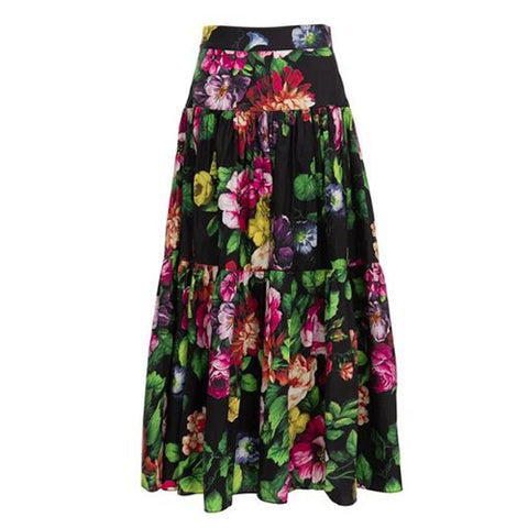 Floral Tiered Skirt