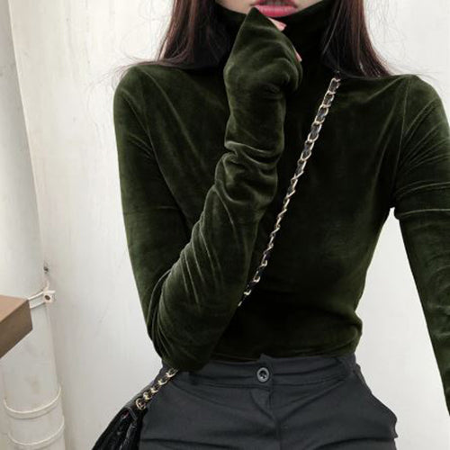 Velour Turtleneck