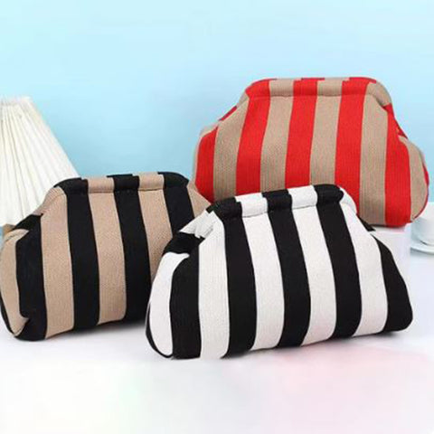 Striped Clutch