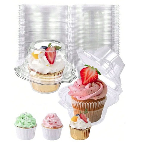 Clear Cupcake Box 50 pc