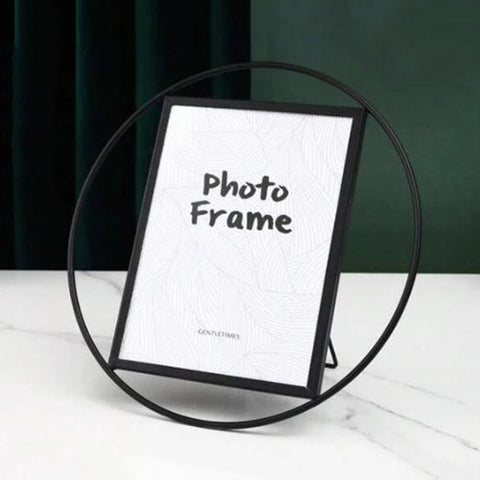 Round Black Photo Frame