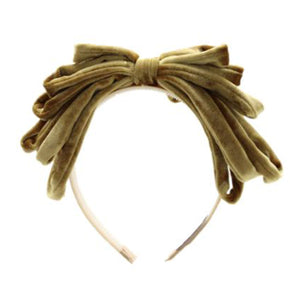 Velour Tasseled Bow Headband