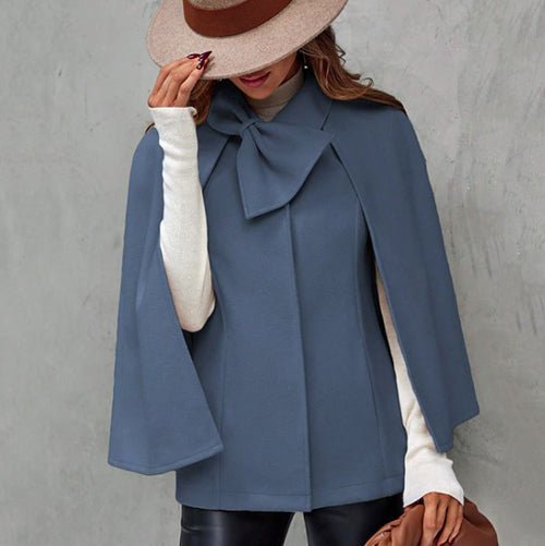 Cape Coat With Bow