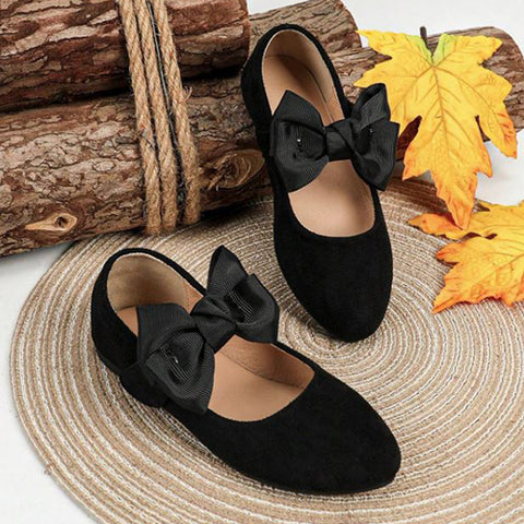 Girls Bow Flat Shoes