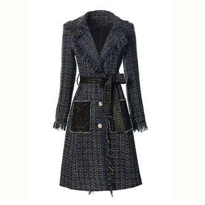 Plaid Patchwork Coat