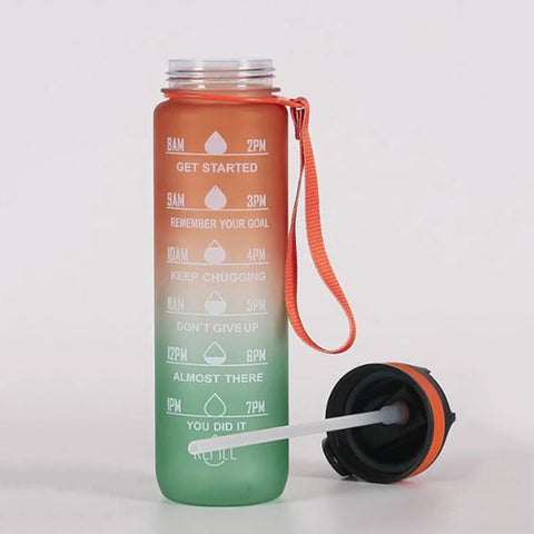 Water Bottle With Inspirational Scale