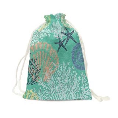 Coral Drawstring Bags