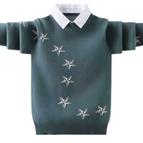 Star Collared Sweater