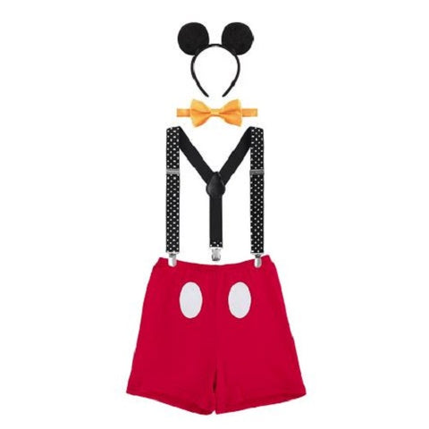 Mickey Mouse Shorts and Suspenders