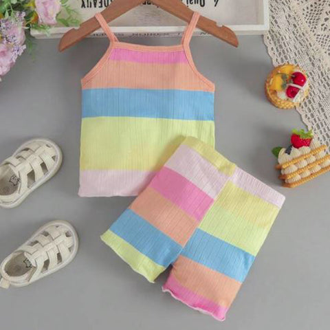 Baby Colorblock Cami Top & Shorts Set