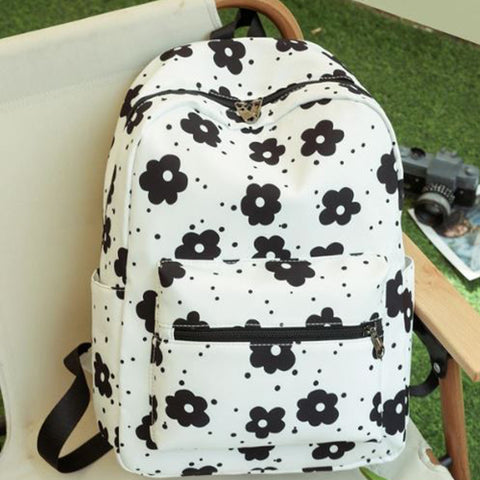 Lightweight Flower Print Backpack