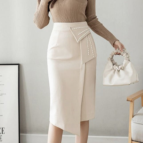 Asymmetrical Beaded Skirt