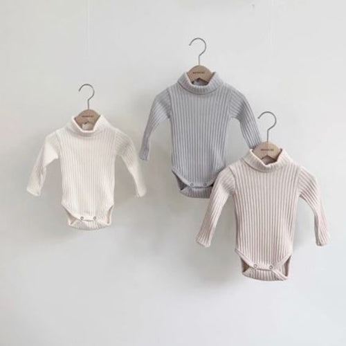 Ribbed Turtleneck Onesie