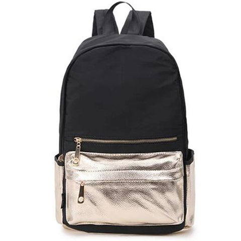 Metallic Pocket Backpack