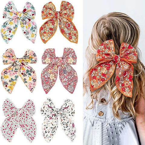 Floral Print Hairbow