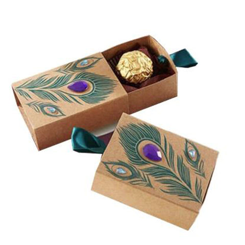 Peacock Candy Boxes