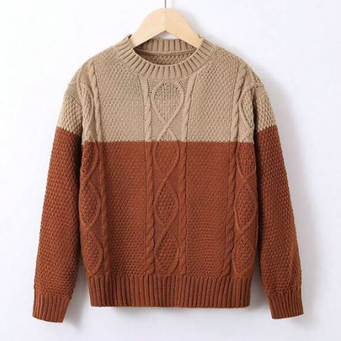 Tween Boy Two Tone Sweater