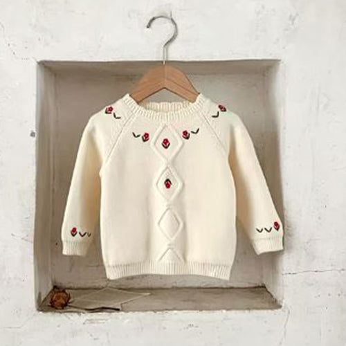 Embroidered Knit Sweater