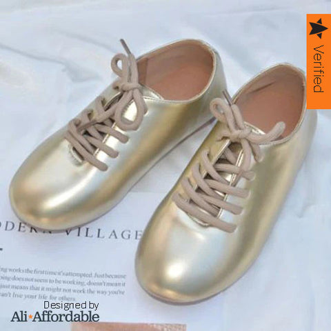 Champagne Laced Dress Shoes